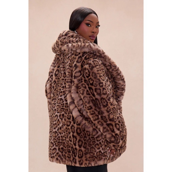 All I Want Is Diamonds Faux Fur Jacket - Leopard NWT - Picture 6 of 9